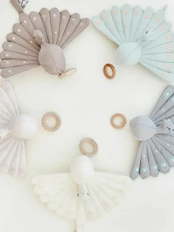 Kinder Cam Cam Copenhagen Spieluhr Peacock aus Bio-Baumwolle