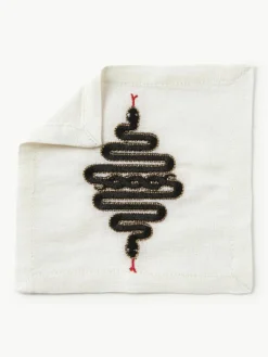 Jonathan Adler Stoffservietten Snake, 4 Stück