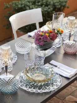 Kartell Suppenteller Jellies mit Strukturmuster, 4 Stück