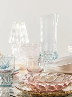Kartell Suppenteller Jellies mit Strukturmuster, 4 Stück