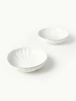 Westwing Collection Suppenteller Sali mit Relief, 2 Stück