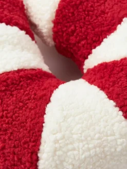 Westwing Collection Teddy-Kissen Sugar in Zuckerstangenform