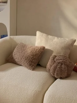 Westwing Collection Teddy-Knoten-Kissen Dotty