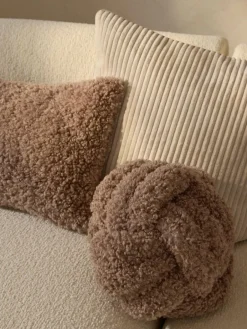 Westwing Collection Teddy-Knoten-Kissen Dotty