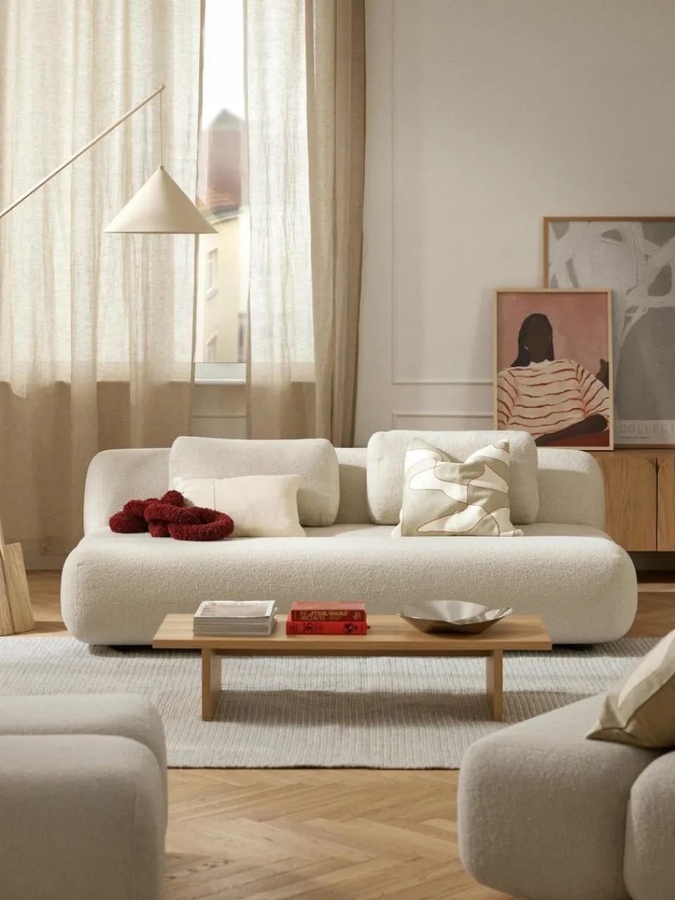 Westwing Collection Teddy-Schlafsofa Caterpillar (3-Sitzer)