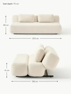 Westwing Collection Teddy-Schlafsofa Caterpillar (3-Sitzer)