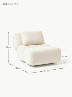 Westwing Collection Teddy-Sessel Caterpillar