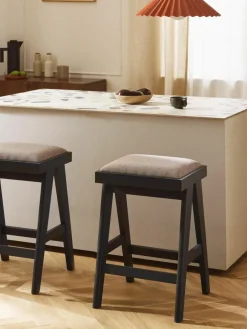 Westwing Collection Thekenhocker Sissi mit Polsterung