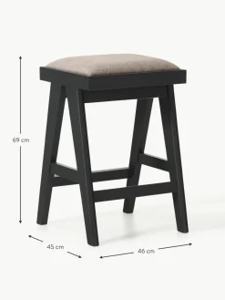 Westwing Collection Thekenhocker Sissi mit Polsterung