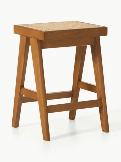 Westwing Collection Thekenhocker Sissi mit Wiener Geflecht