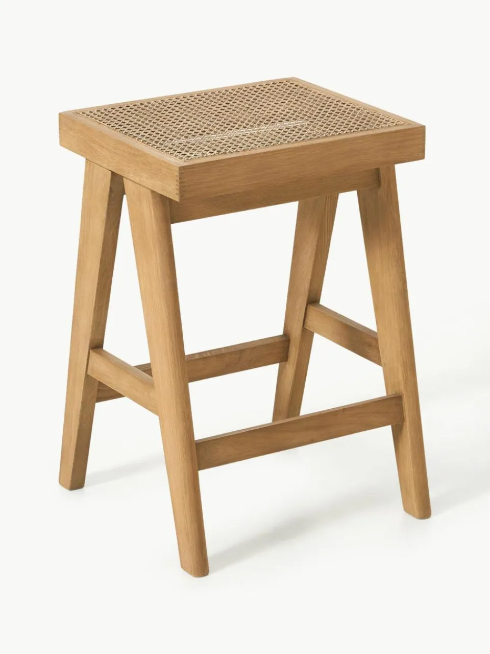 Westwing Collection Thekenhocker Sissi mit Wiener Geflecht