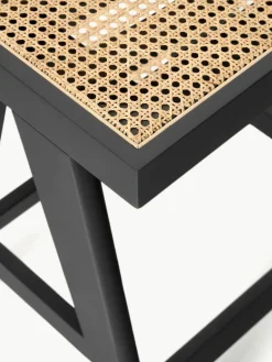 Westwing Collection Thekenhocker Sissi mit Wiener Geflecht