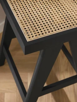 Westwing Collection Thekenhocker Sissi mit Wiener Geflecht