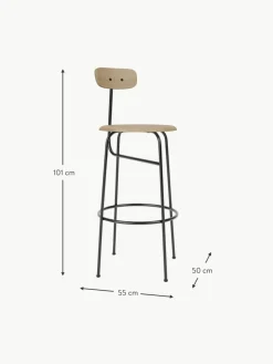 Audo Copenhagen Thekenstuhl Afteroom aus Metall und Holz