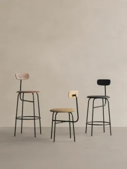 Audo Copenhagen Thekenstuhl Afteroom aus Metall und Holz