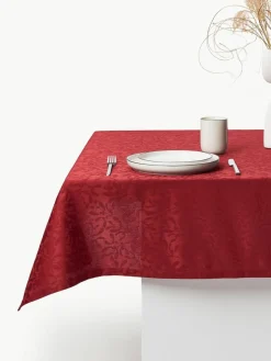 Westwing Collection Tischdecke Hollyn mit winterlichem Motiv