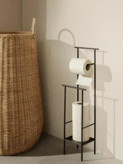 ferm LIVING Toilettenpapierhalter Dora mit Ablage