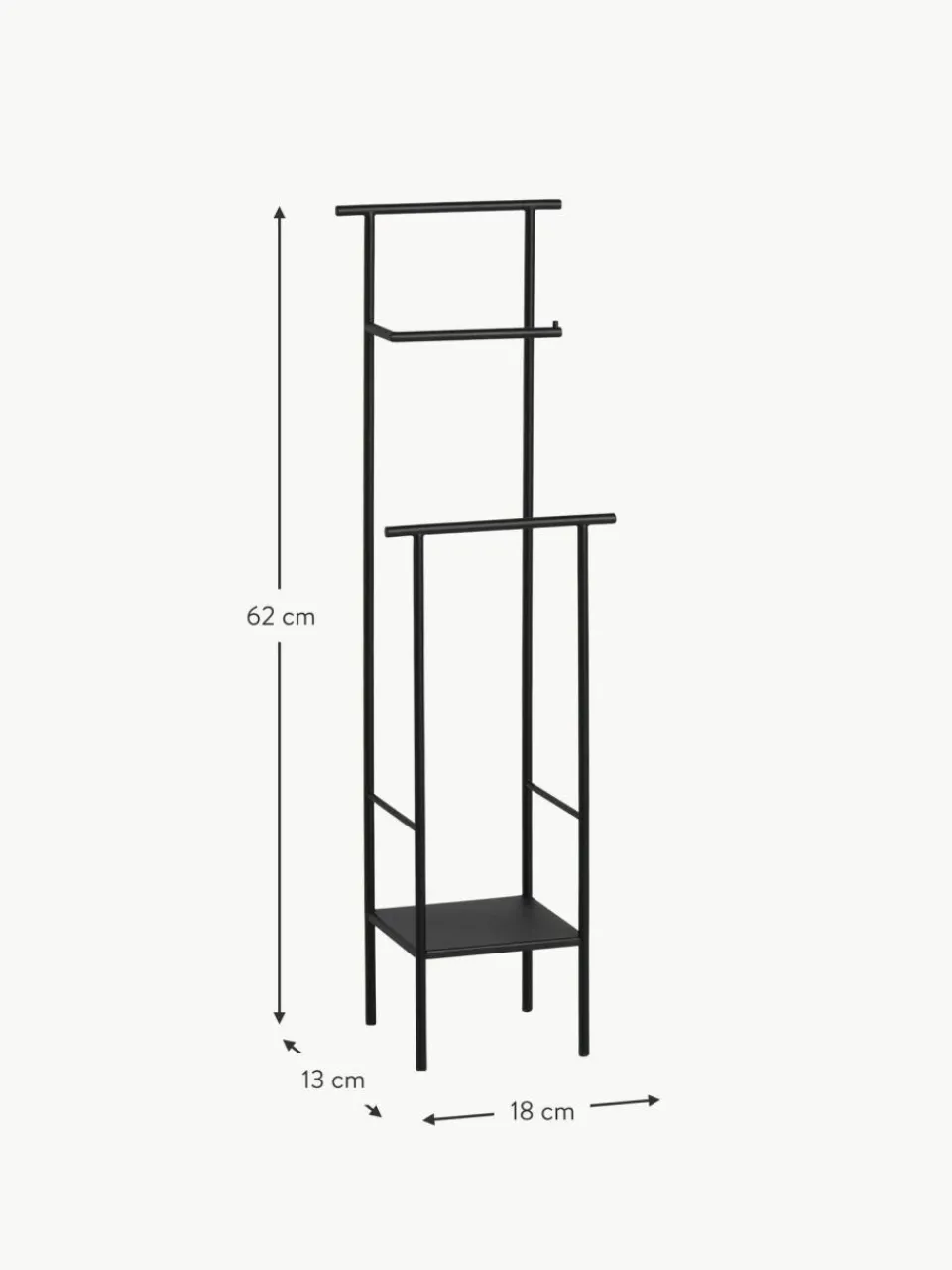 ferm LIVING Toilettenpapierhalter Dora mit Ablage