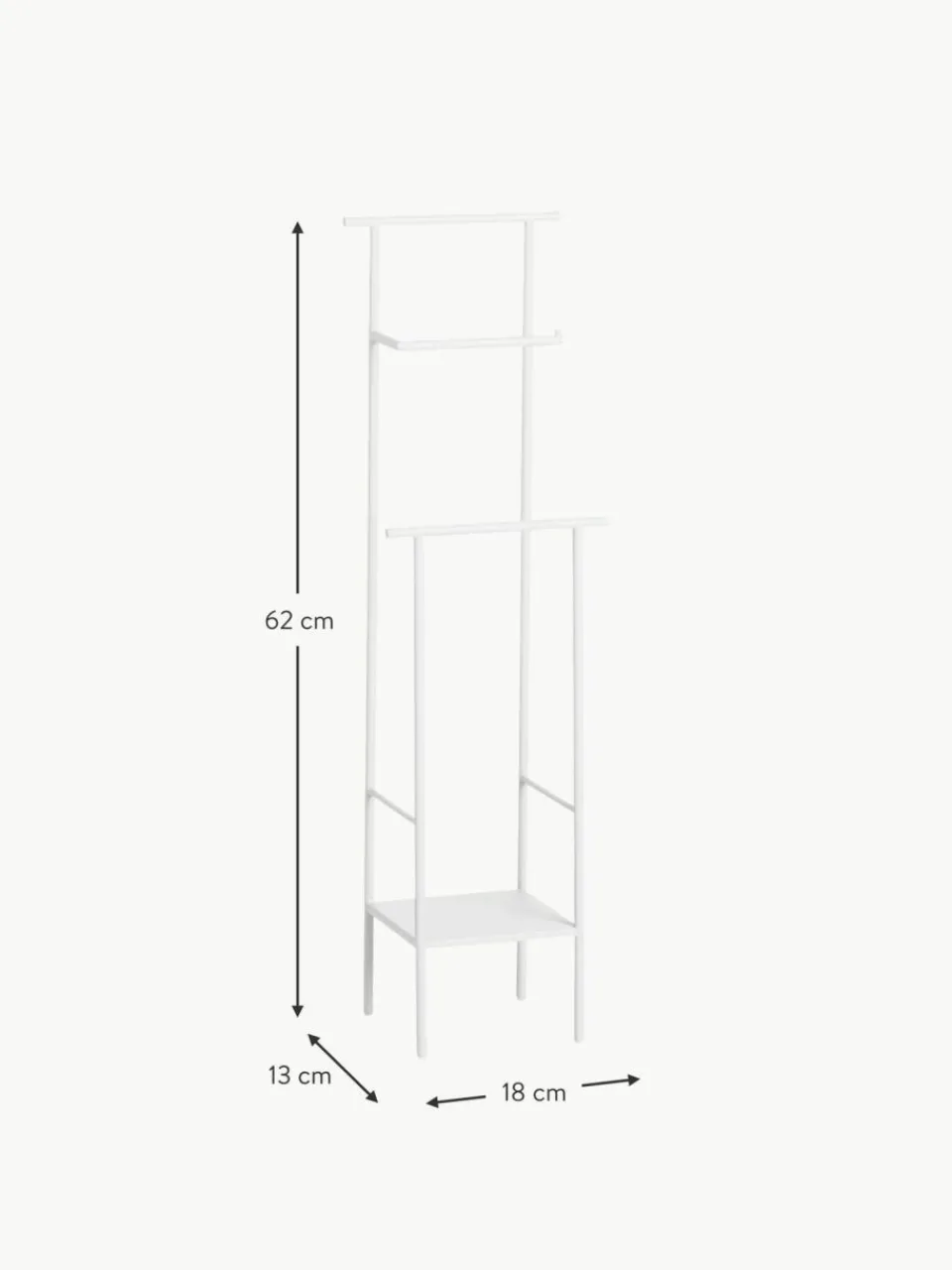 ferm LIVING Toilettenpapierhalter Dora mit Ablage