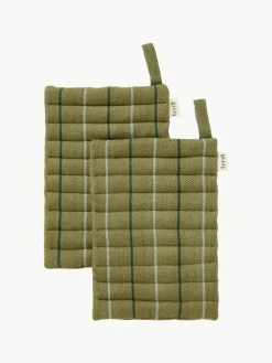ferm LIVING Topflappen Ito aus Bio-Baumwolle, 2 Stück