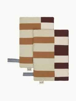 ferm LIVING Topflappen Section aus Bio-Baumwolle, 2 Stück