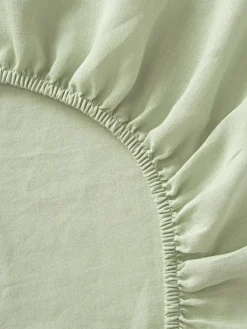 Westwing Collection Topper-Spannbettlaken Airy, gewaschenes Leinen