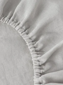 Westwing Collection Topper-Spannbettlaken Airy, gewaschenes Leinen