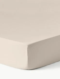 Westwing Collection Topper-Spannbettlaken Comfort, Baumwollsatin