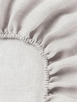 Westwing Collection Topper-Spannbettlaken Linna, Leinen
