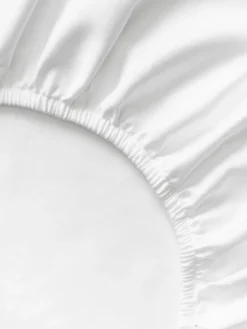 Westwing Collection Topper-Spannbettlaken Premium, Baumwollsatin