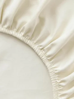 Westwing Collection Topper-Spannbettlaken Premium, Baumwollsatin