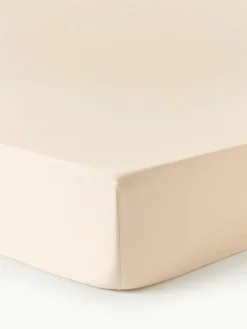 Westwing Collection Topper-Spannbettlaken Premium, Baumwollsatin