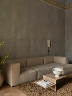 ferm LIVING Travertin-Couchtisch Distinct mit zwei Tischplatten