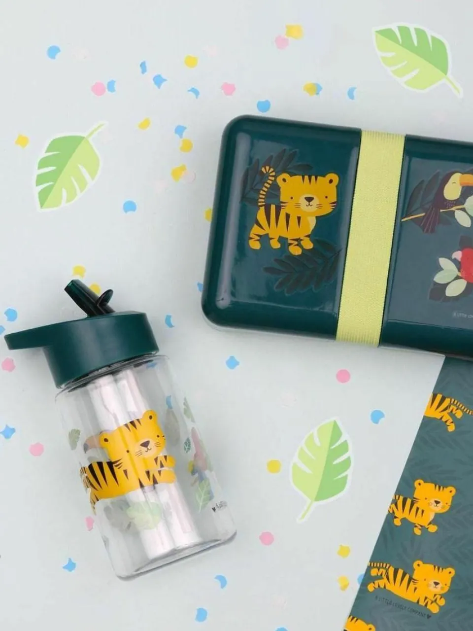 Kinder A Little Lovely Company Trinkflasche Jungle Tiger