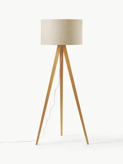 Westwing Collection Tripod Stehlampe Jake aus Massivholz