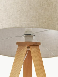 Westwing Collection Tripod Stehlampe Jake aus Massivholz