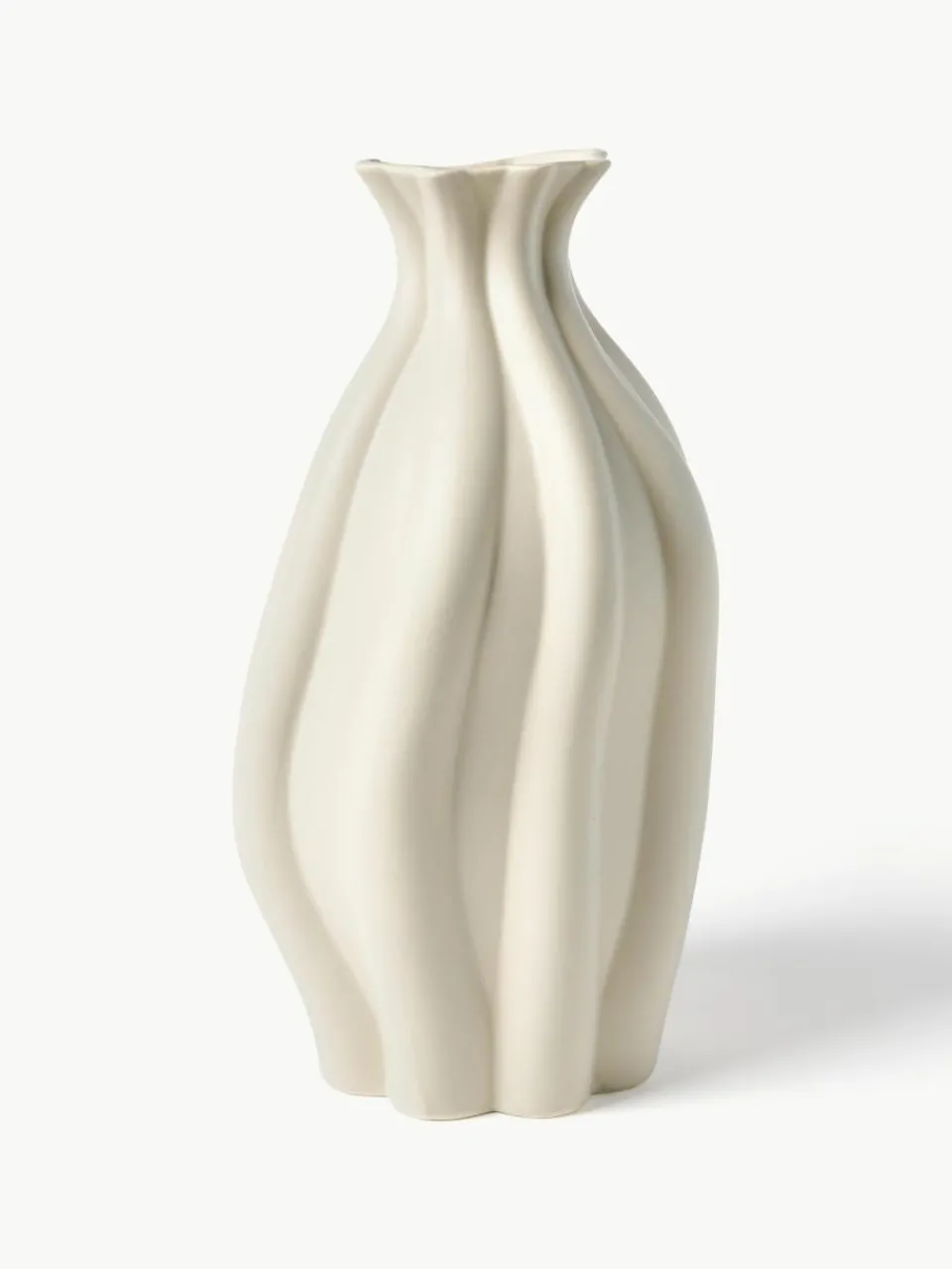 Westwing Collection Vase Blom aus Keramik, H 33 cm