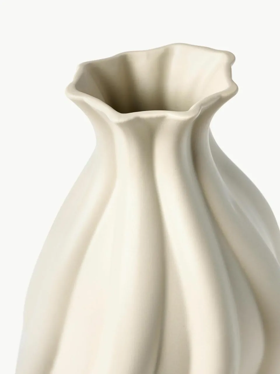 Westwing Collection Vase Blom aus Keramik, H 33 cm