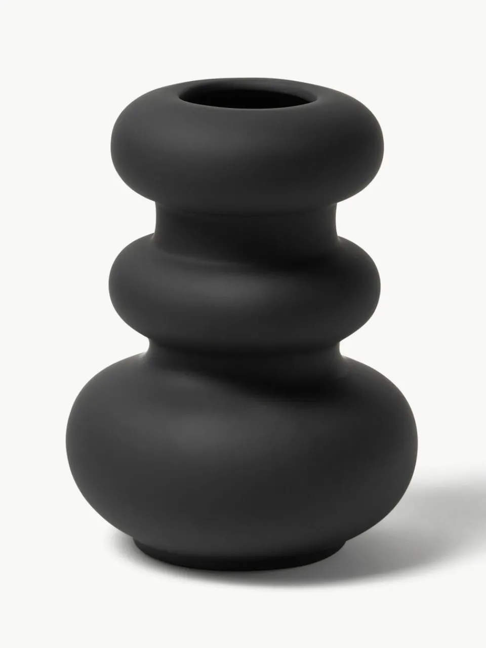 Westwing Collection Vase Cathy aus Steingut, H 24 cm