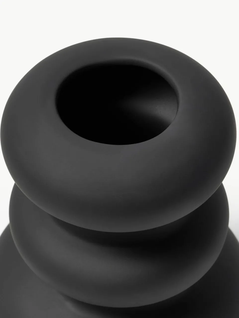 Westwing Collection Vase Cathy aus Steingut, H 24 cm