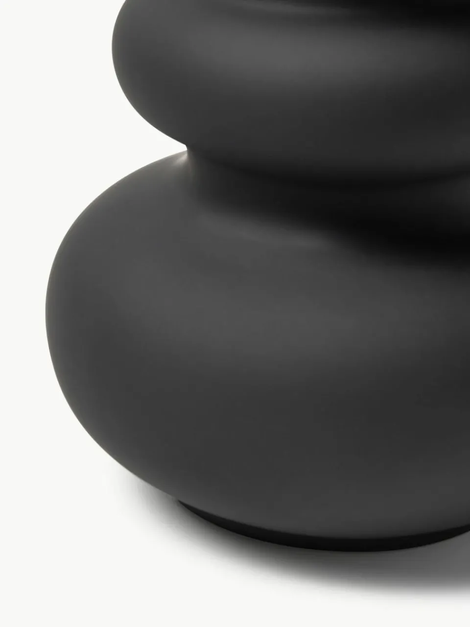 Westwing Collection Vase Cathy aus Steingut, H 24 cm
