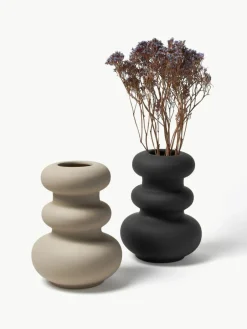 Westwing Collection Vase Cathy aus Steingut, H 24 cm