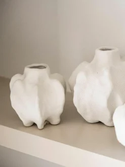 Andrea House Vase Coral aus Keramik, H 13 cm
