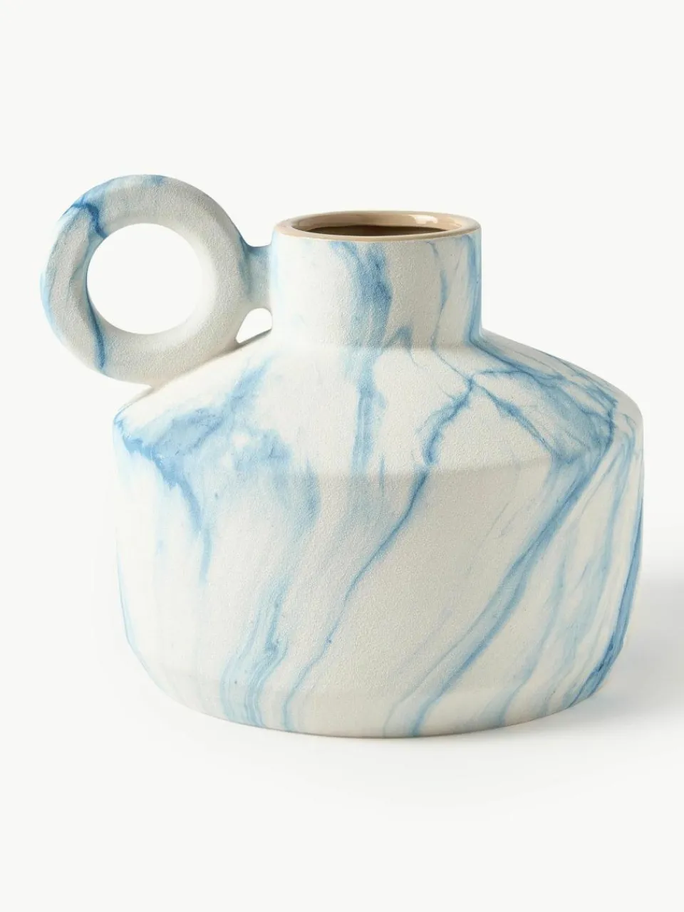 Westwing Collection Vase Kiko in Marmor-Optik, H 27 cm
