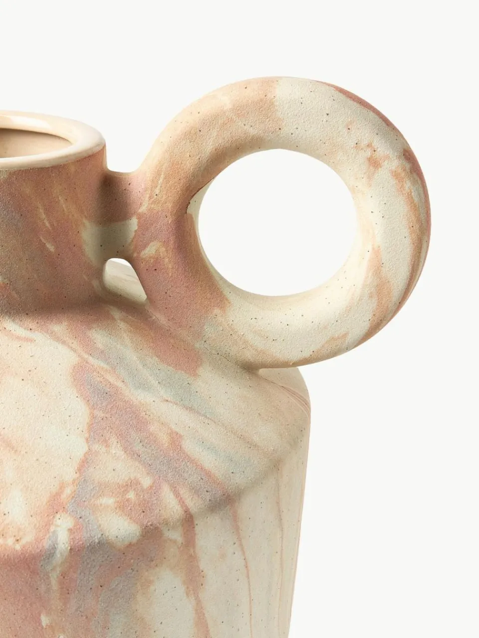Westwing Collection Vase Kiko in Marmor-Optik, H 27 cm