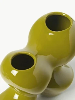 Westwing Collection Vase Madhuri aus Steinzeug, H 25 cm