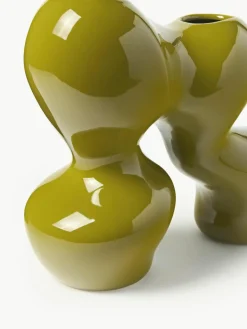 Westwing Collection Vase Madhuri aus Steinzeug, H 25 cm