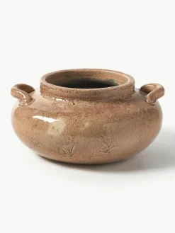 Westwing Collection Vase Veda aus Terrakotta, H 16 cm