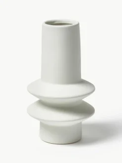 Westwing Collection Vasen Isen aus Steingut, 2er-Set
