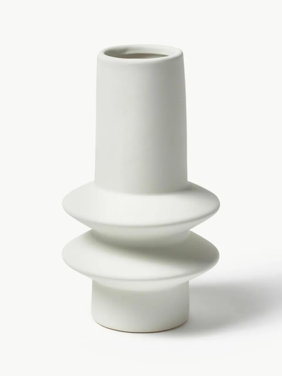 Westwing Collection Vasen Isen aus Steingut, 2er-Set